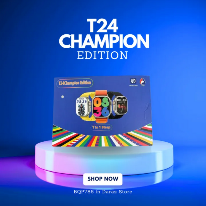 Reloj inteligente Bluetooth T24 Champion Edition HI Watch Pro 7 en 1