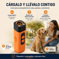 Control Ultrasónico Antiladridos para Perros