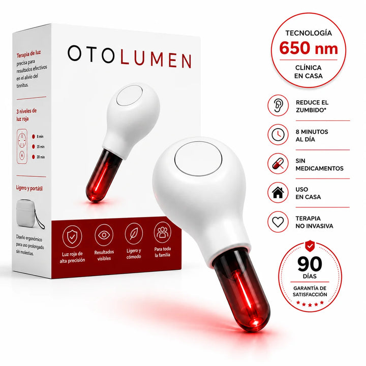 Dispositivo para oidos con terapia de luz
