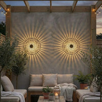 Luces solares decorativas con forma de mandala