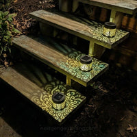 Luces solares decorativas con forma de mandala