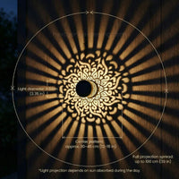 Luces solares decorativas con forma de mandala