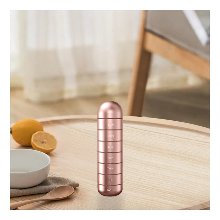 Pastillero semanal portátil impermeable