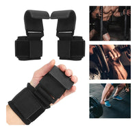 Straps Ganchos de acero para levantamiento de pesas - Muñequeras Gym