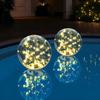Luces flotantes para piscina alimentadas por energía solar