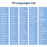 Auriculares inalámbricos BT con traducción de idiomas 140 en tiempo real