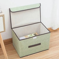Cajas Organizadoras De Tela Plegables Con Tapas