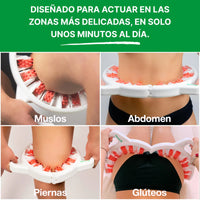 Rodillo masajeador de silicona para celulitis