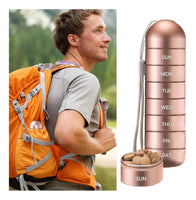 Pastillero semanal portátil impermeable