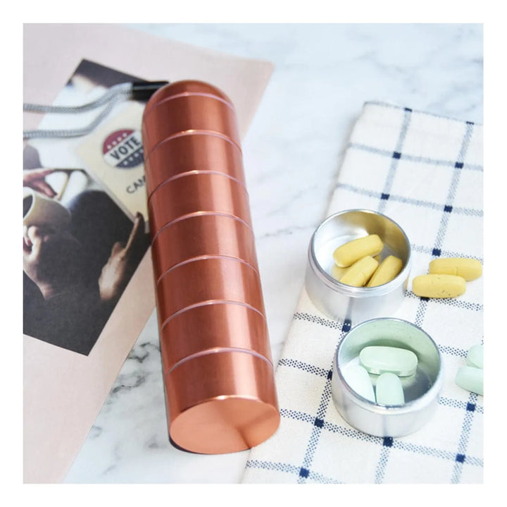 Pastillero semanal portátil impermeable