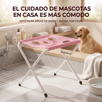 Soporte para baño de perros