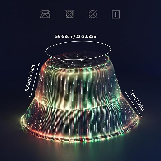 Sombrero de pescador LED