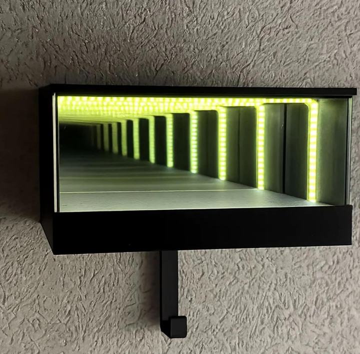 Soporte de Pared 3D para Llaves de Coche con Espejo Infinito