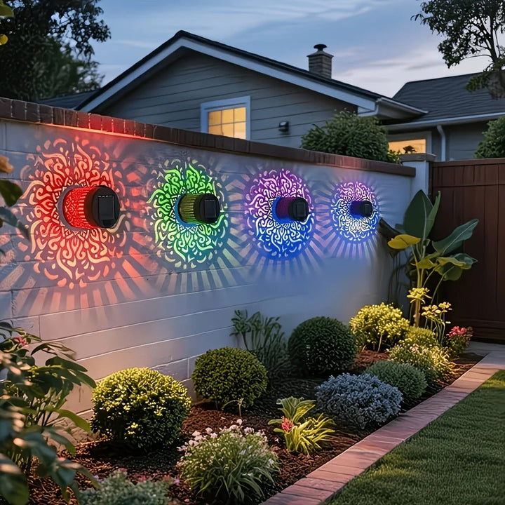 Luces solares decorativas con forma de mandala