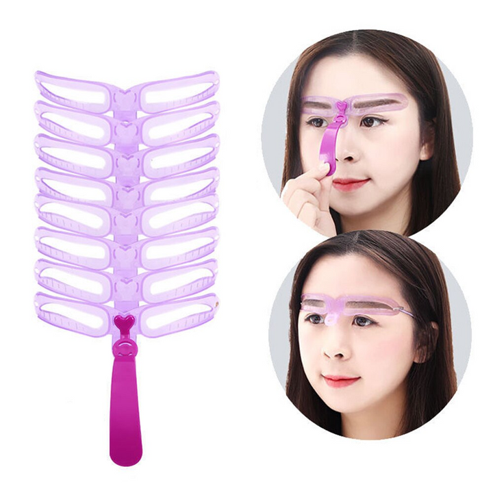 3 Plantillas para cejas 8 en 1