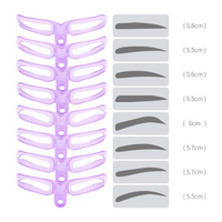 3 Plantillas para cejas 8 en 1