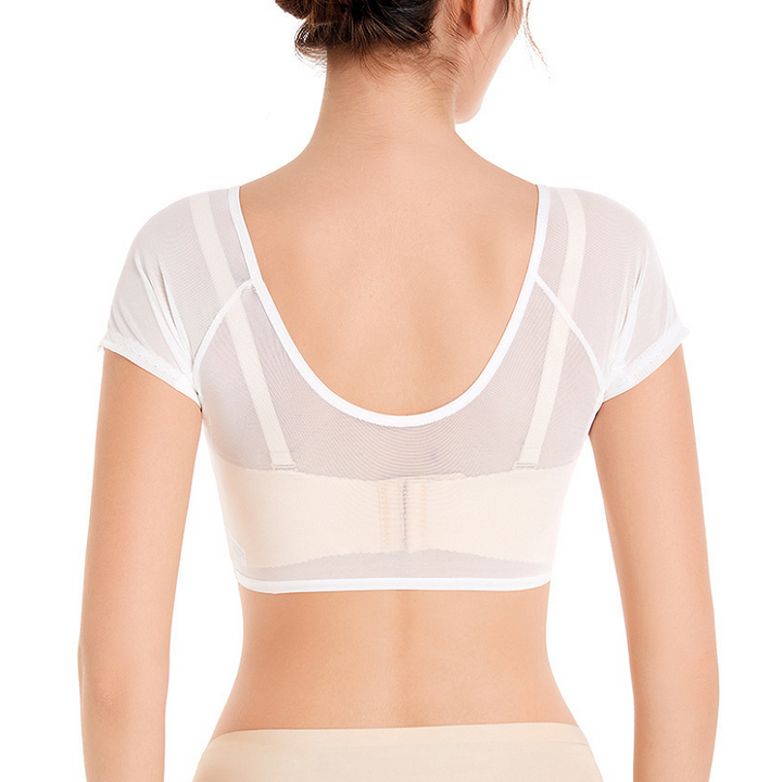 Camiseta Deportiva de Malla Elástica para Mujer