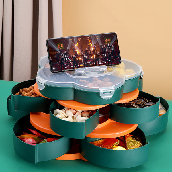 Rotating Snack Tray | 15 compartimientos | 3 Niveles