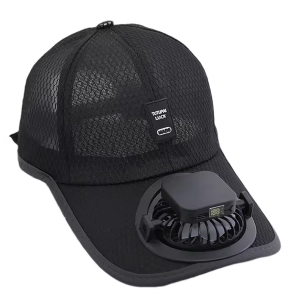 Gorra con ventilador