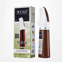 Tinte con  para el cabello castaño
