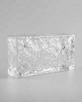 Ladrillo de vidrio macizo – Textura de hielo