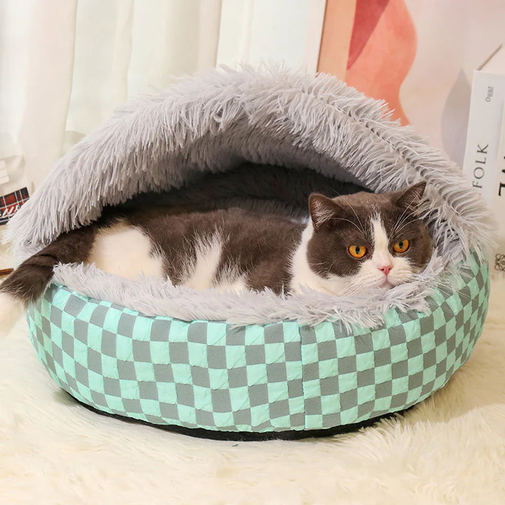 Cama cueva para gatos 2 en 1