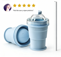 Vaso de Silicona Plegable para Hacer Bolas de Hielo 2 en 1