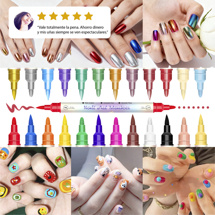 Kit Diseñador de Uñas | 24 Marcadores