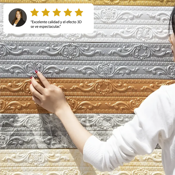 3D autoadhesivo pared borde espuma