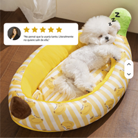 Cama para Perro o Gato en Forma de Plátano