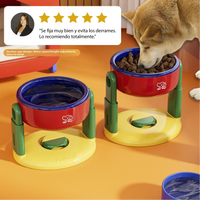 Comedero para Mascotas con Altura Ajustable y Ventosa