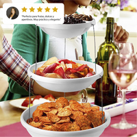 Plato para Servir de Fiesta de 2/3 Niveles