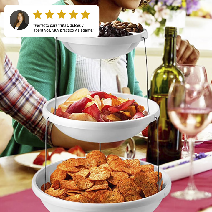 Plato para Servir de Fiesta de 2/3 Niveles