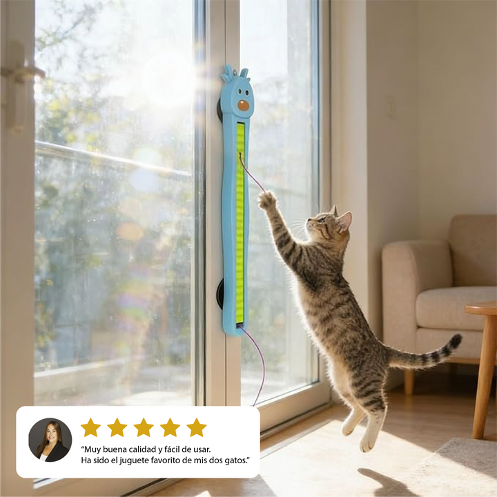 Juguete para gatos con cuerda voladora de movimiento automático