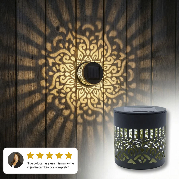 Luces solares decorativas con forma de mandala