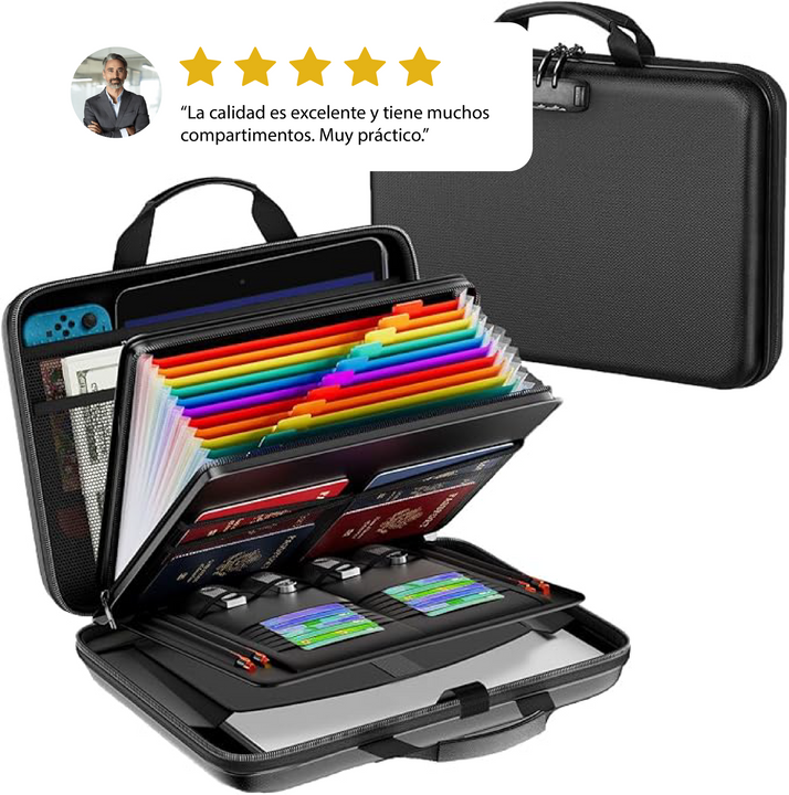 organizador impermeable de documentos importantes