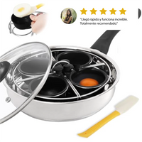 sartén pochadora de huevos