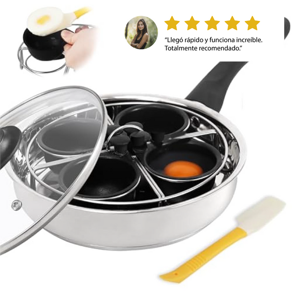 sartén pochadora de huevos