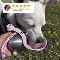 Botella de Agua para Perros 2 en 1