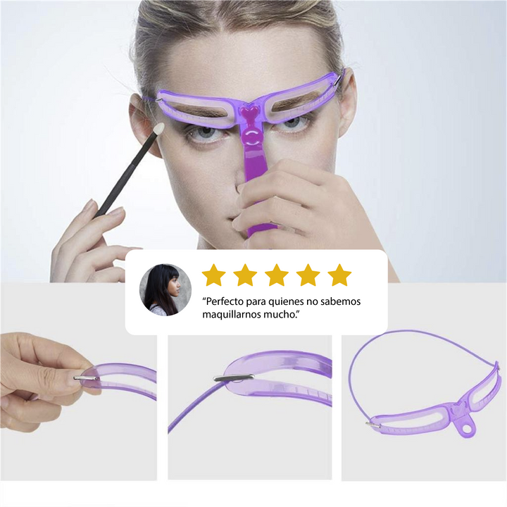 3 Plantillas para cejas 8 en 1