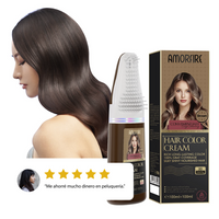 Tinte con  para el cabello castaño