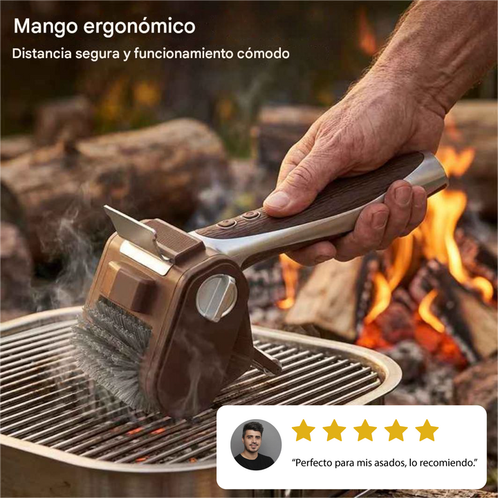 Cepillo Giratorio Inalámbrico para Limpiar Parrillas