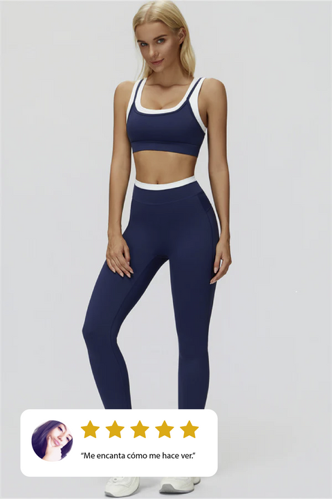 Conjunto de dos piezas: sujetador deportivo y leggings Canyon