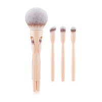Set de brochas de maquillaje 4 en 1 con mango magnético