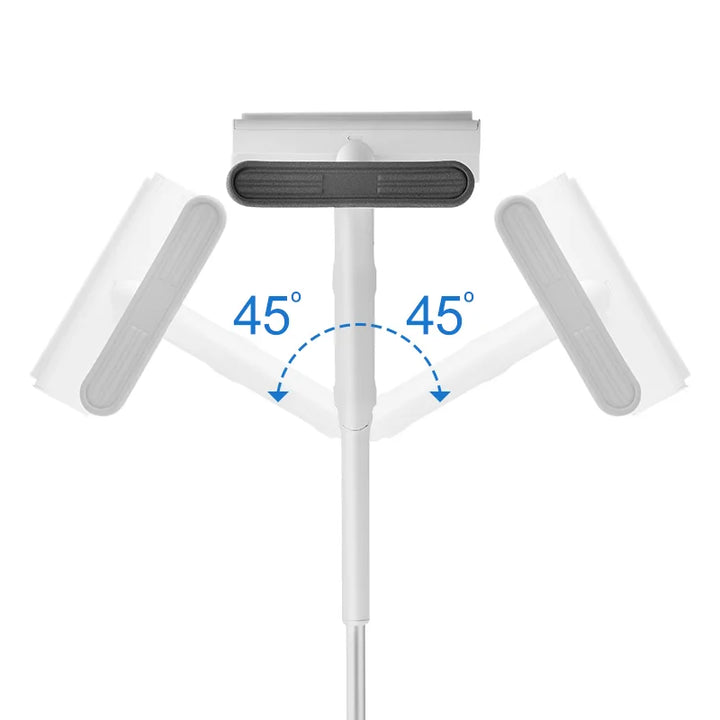 Limpiacristales telescópico 4 en 1 con recolector de agua sucia