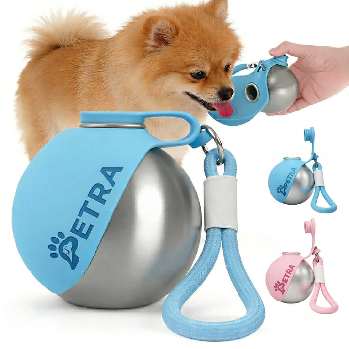 Botella de Agua para Perros 2 en 1