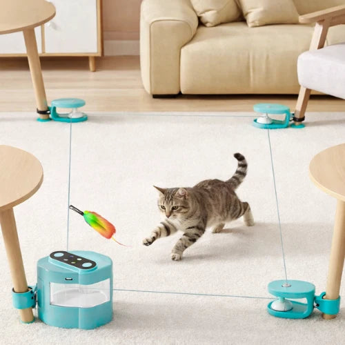 Juguete giratorio de caza para gatos