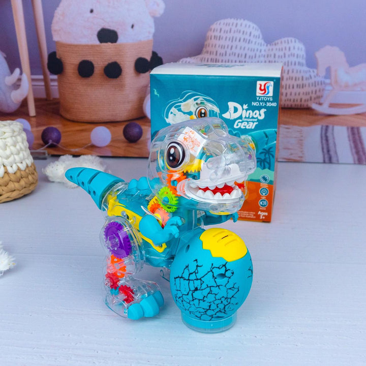 Dinosaurio Transparente Musical con Luces y Movimiento