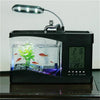 Acuario Recargable USB Multifuncional para pecera con función de Reloj