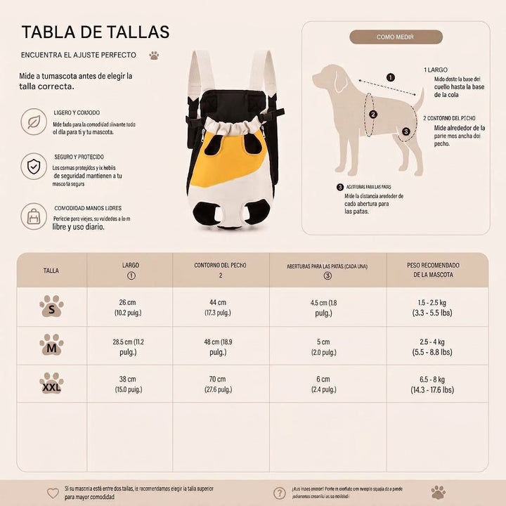 Bolsa de Transporte para Mascotas
